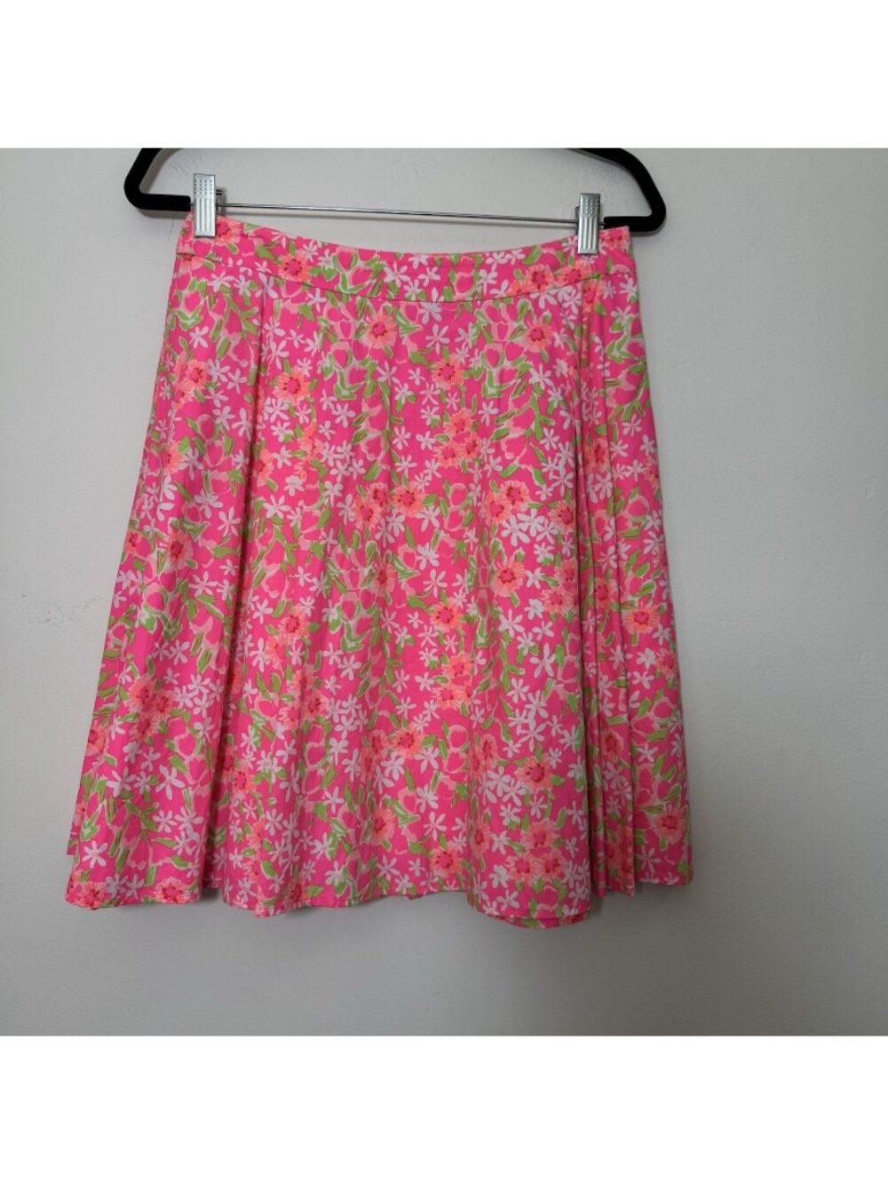 Lilly Pulitzer Women’s Floral Flare Circle A-Line Skirt Size 8 Lined Side Zip